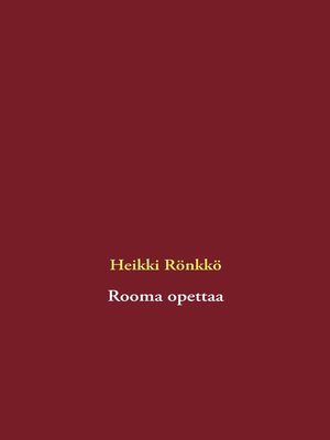 cover image of Rooma opettaa